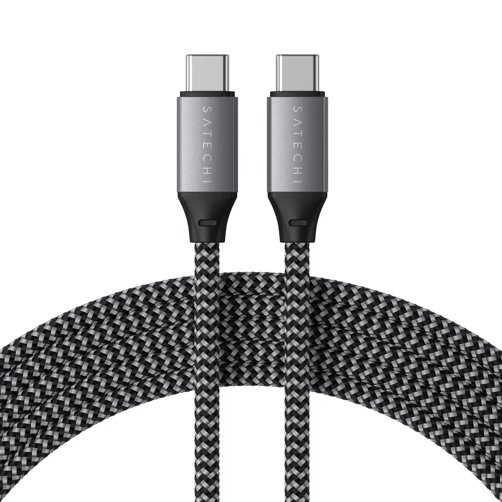 Кабель Satechi USB-C to USB-C Cable 100W Space Gray (2 m) (ST-TCC2MM)