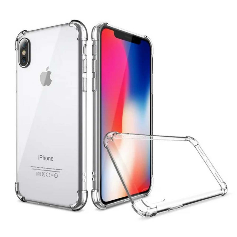 Силіконова протиударна накладка Apple iPhone XS Max (прозорий)