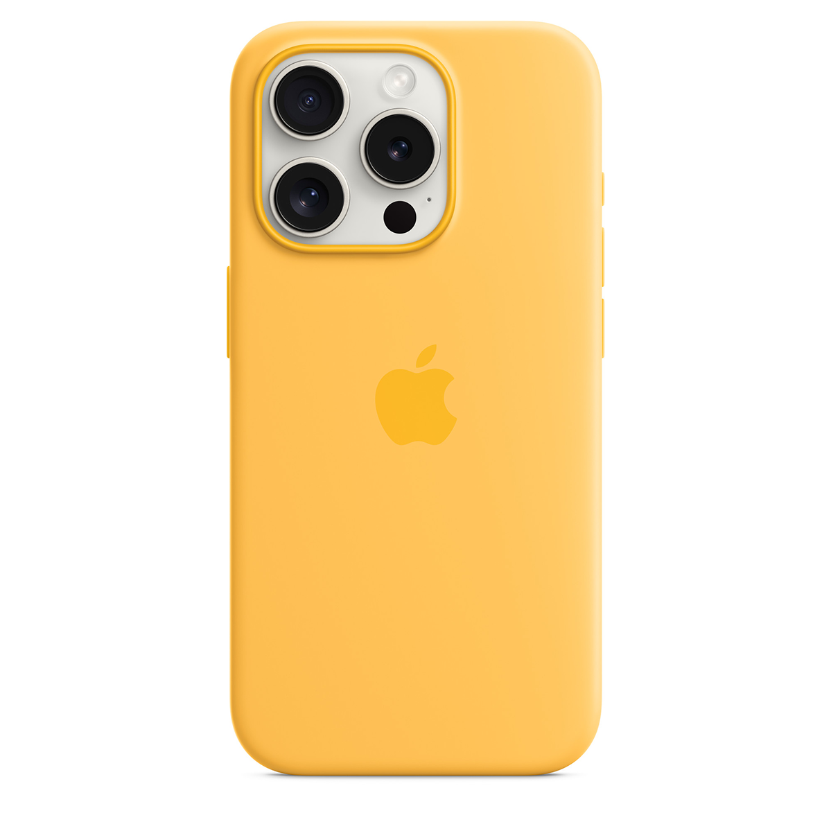 Чохол Silicone Case with MagSafe for iPhone 15 Pro, Sunshine (OEM)