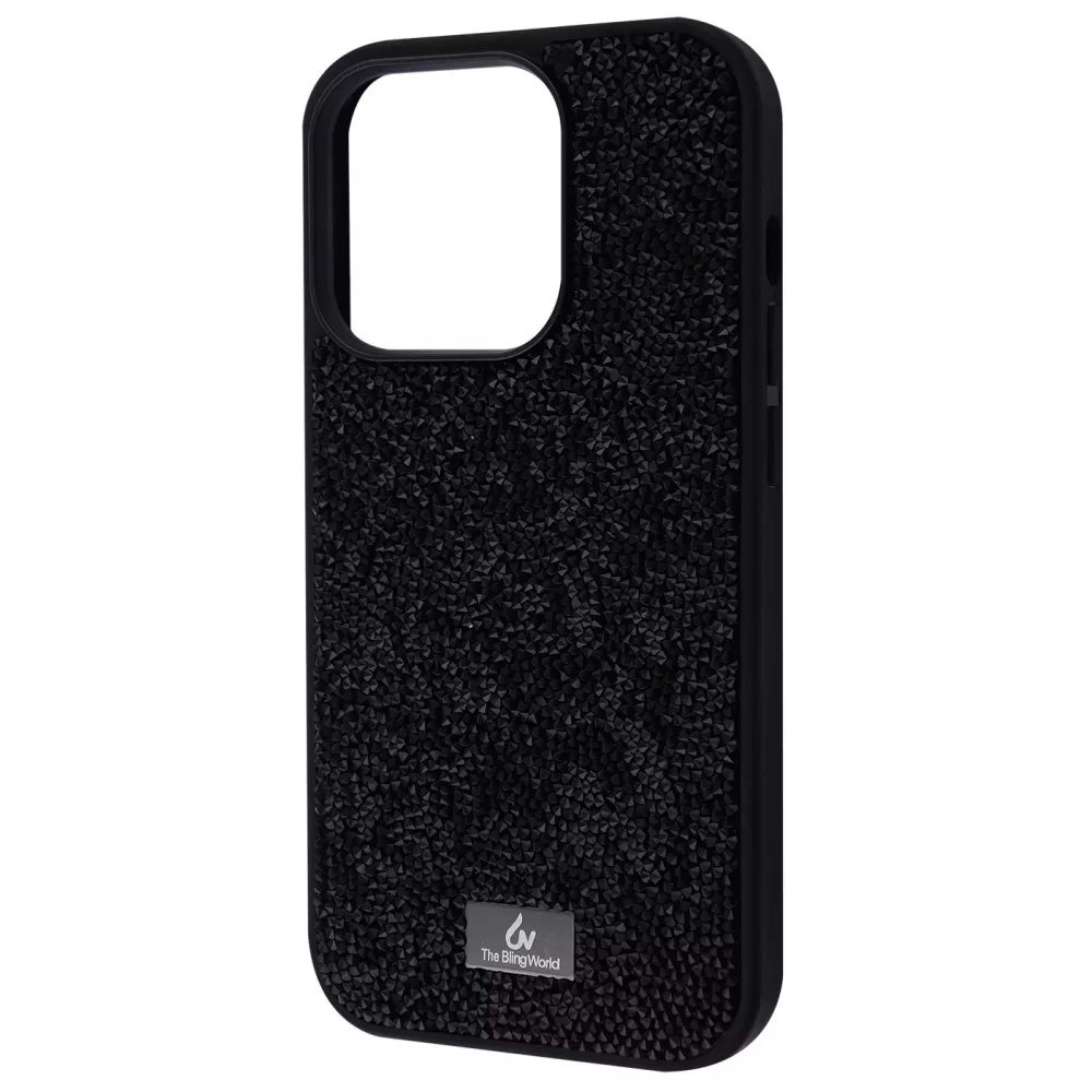 Чохол Bling World Rock Diamond (TPU) iPhone 14 Pro (чорний)