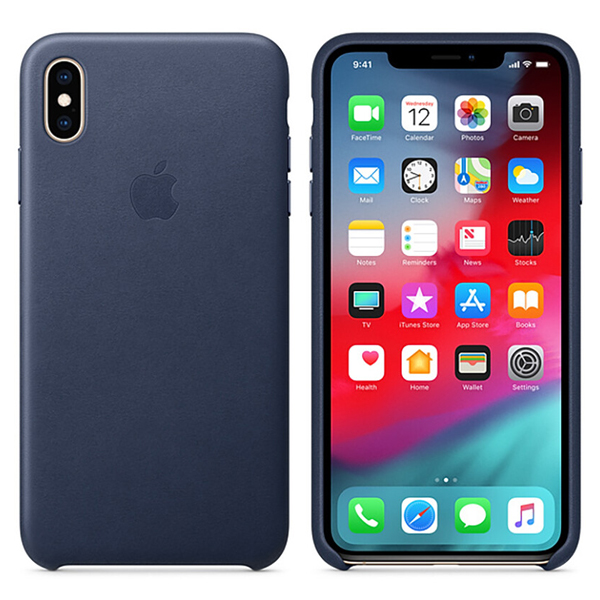 Чохол MaiKai Elite Leather для iPhone XS Max - Midnight Blue