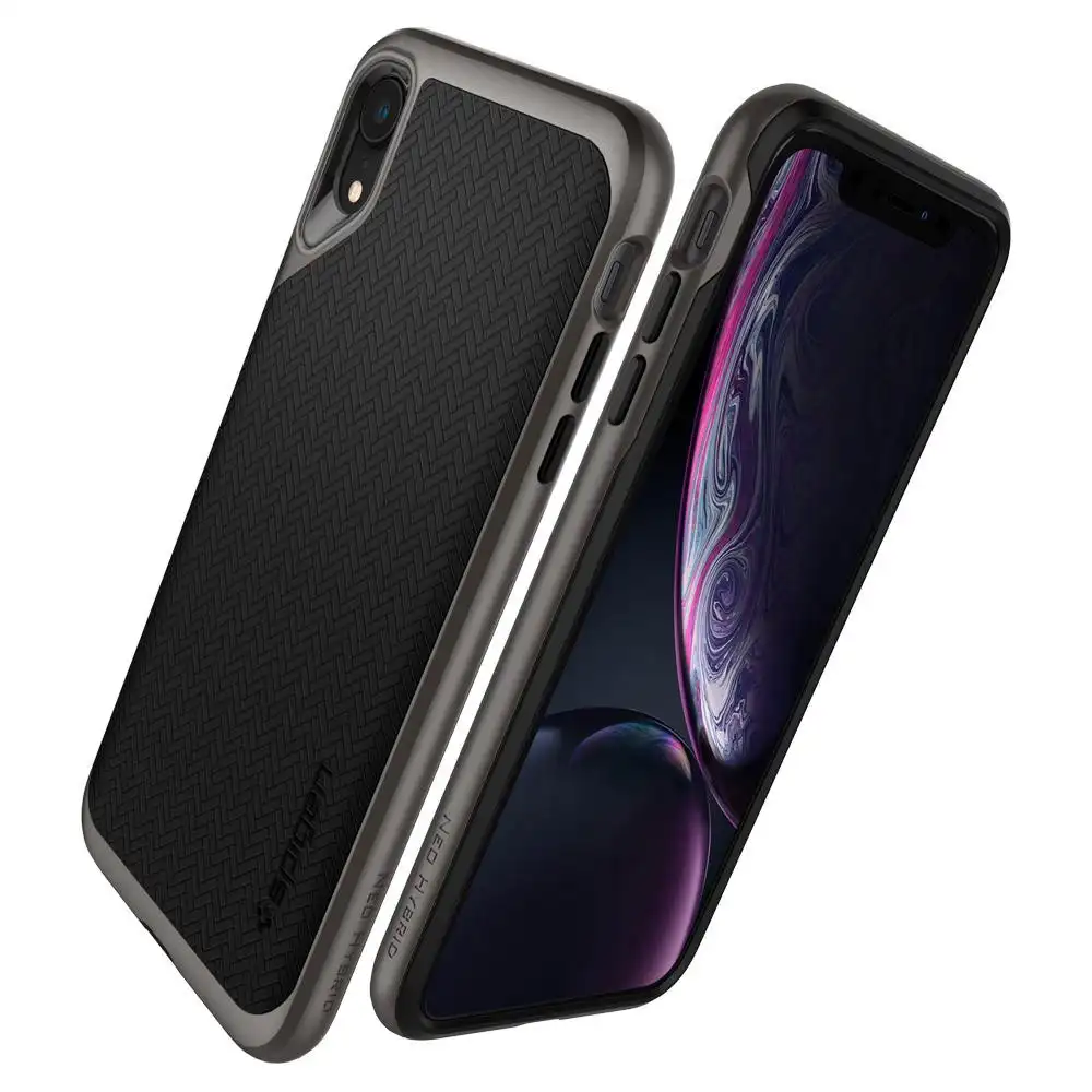 Чохол бампер Spigen Case Neo Hybrid для iPhone X/Xs (Gunmetal)