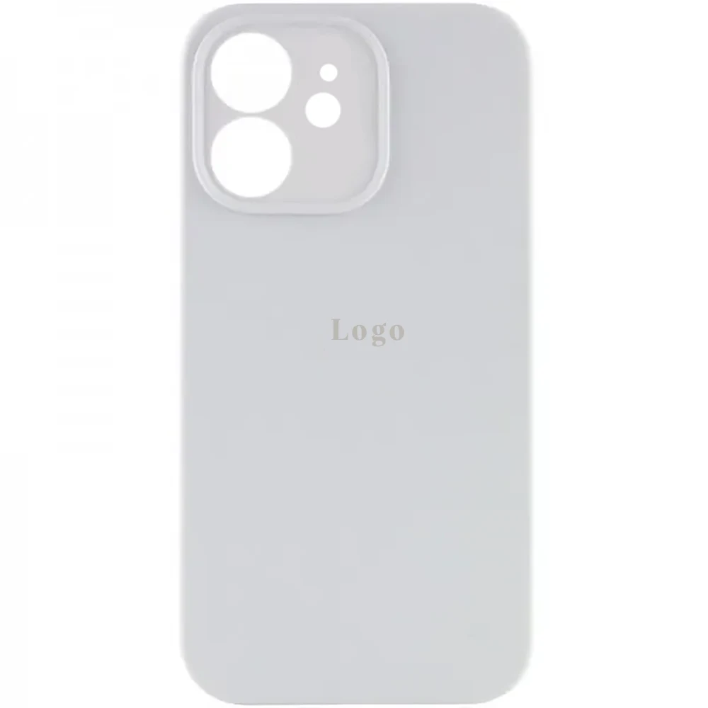 Чохол Silicone Case for iPhone 12 (With Camera Lens Protection) - White