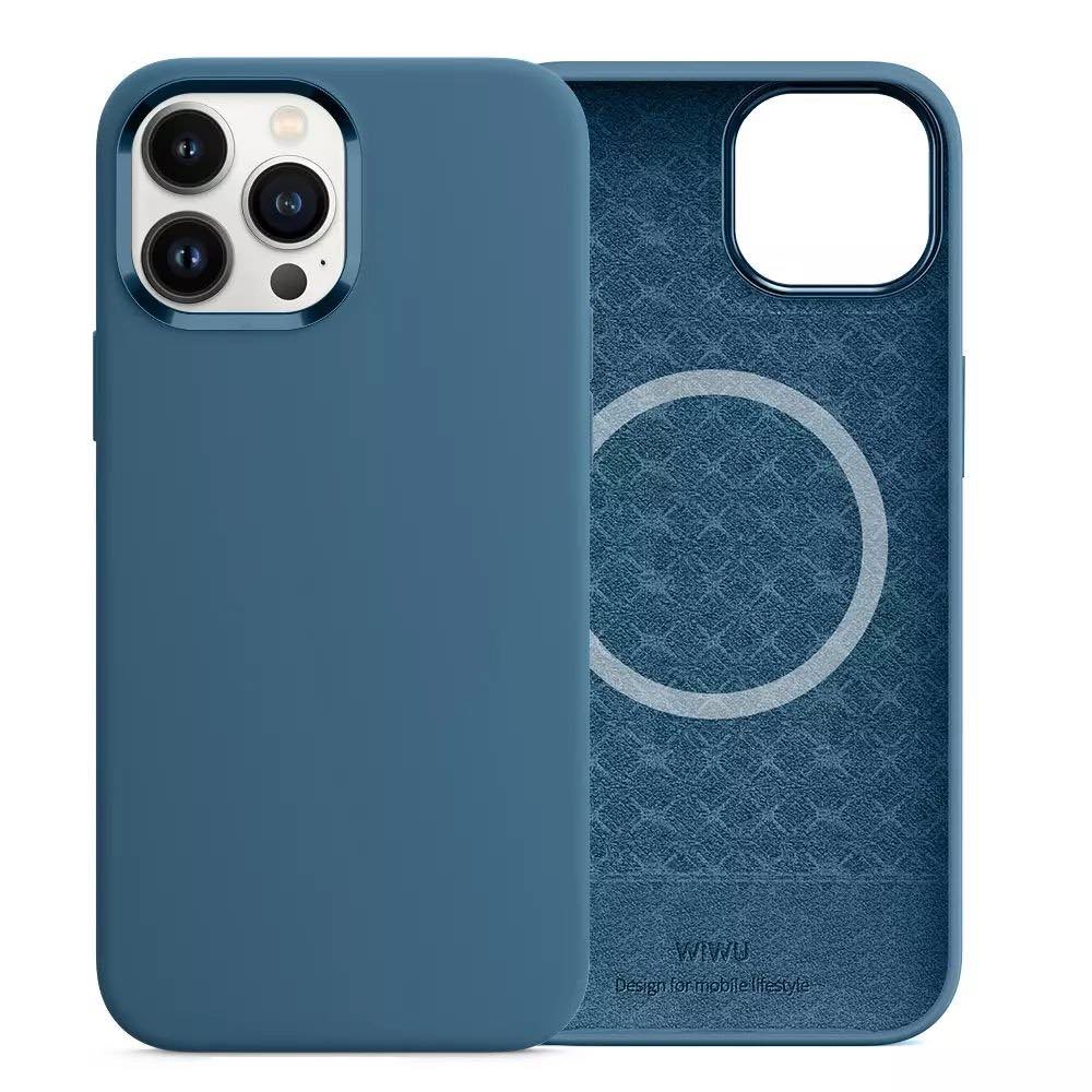 Чохол WIWU Silicone Magnetic Series для iPhone 13 Pro Max (Blue Jay)