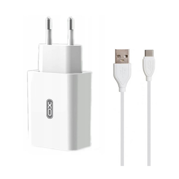 МЗП QC 3.0 XO L36 18W/1USB + Type-C White