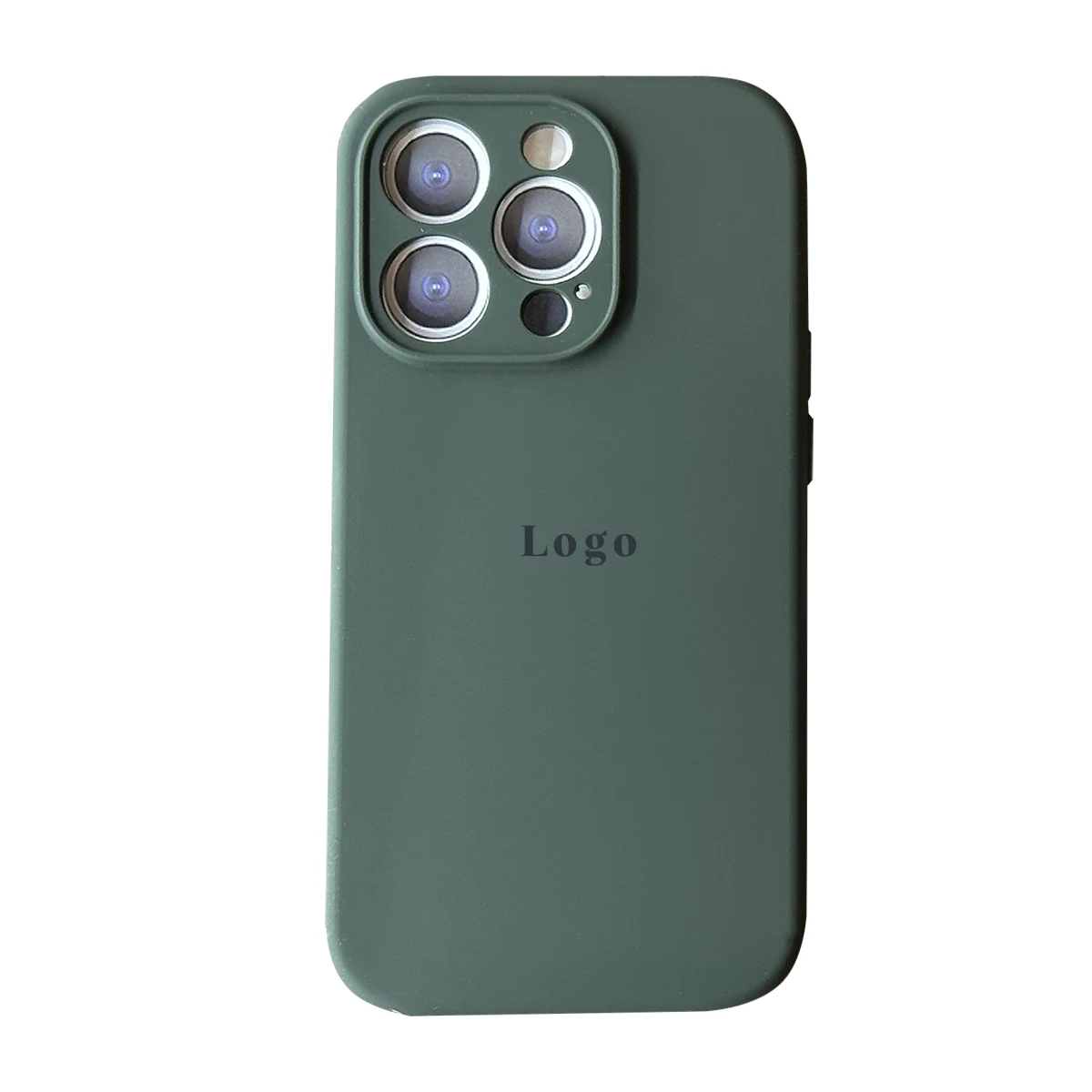 Чохол Silicone Case Full Camera Protective (AA) iPhone 14 Pro (Forest Green)