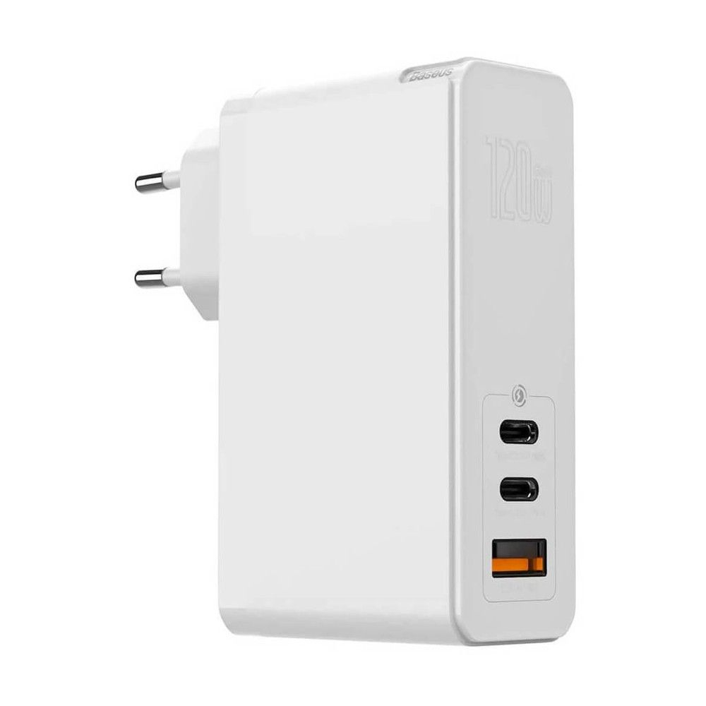 Мережевий зарядний пристрій Baseus GaN2 Pro 120W 2USB+1Type-C + кабель Baseus Type-C to Type-C 100W