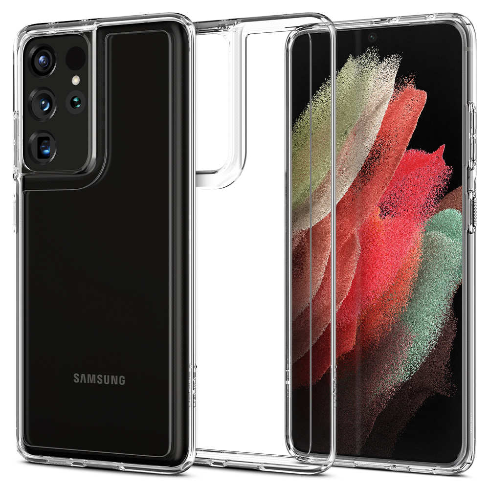 Чохол Spigen для Samsung Galaxy S21 Ultra Ultra Hybrid, Crystal Clear