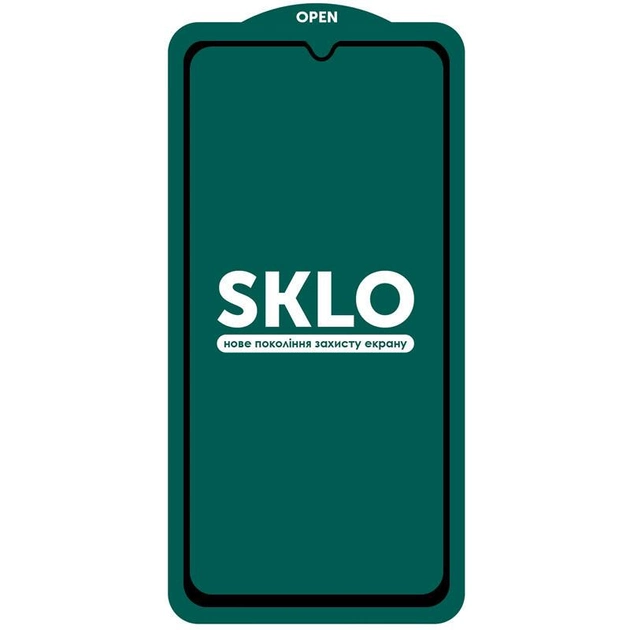 Захисне скло SKLO 5D (тех.пак) для Xiaomi Redmi 12 (Чорний)